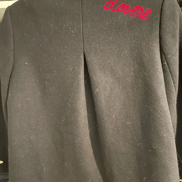 Zara embroidered pea coat size small black - Picture 3 of 5